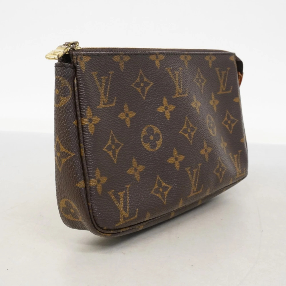 LOUIS VUITTON Authentic Brown Monogram Pochette Pouch - Picture 2 of 9